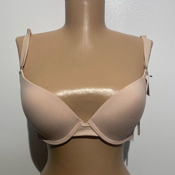Anne Klein Women's Beige Underwire Molded Stretch T-Shirt Bra Size 36B NWT - Picture 1 of 8